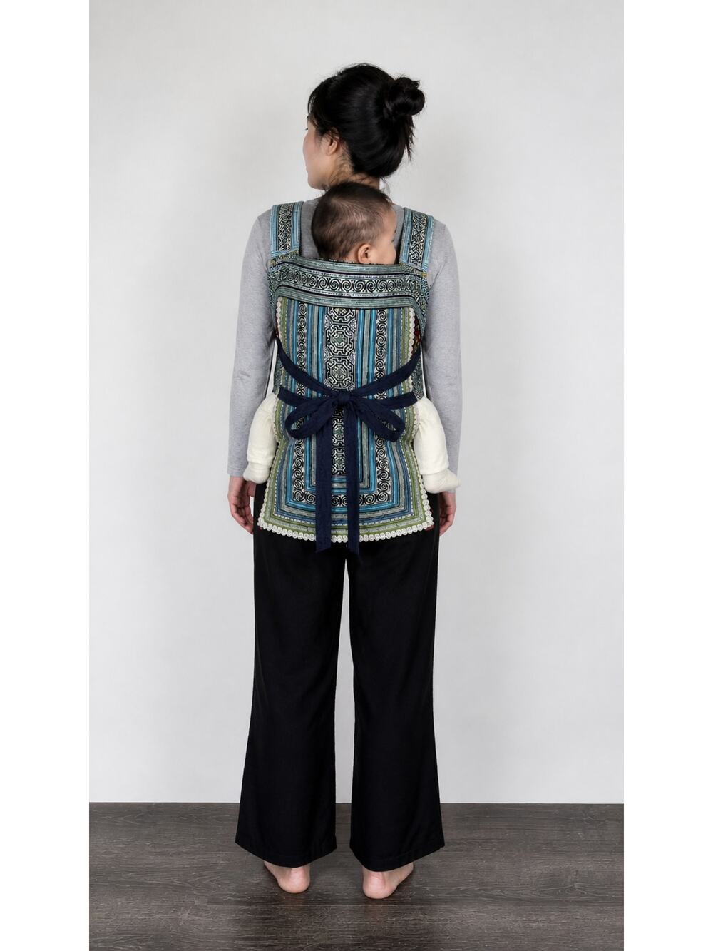 Hand Made Embroidered Carrier Hmong Sapa Vietnam Quilted Textile